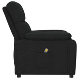 Massage Chair Black Fabric - Top-Down View