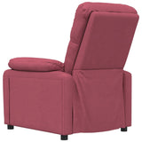 Massage Chair Wine Red Fabric