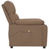 Massage Chair Brown Fabric