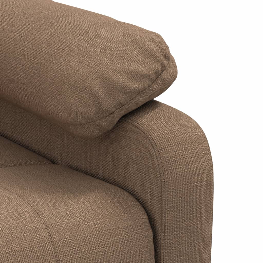 Massage Chair Brown Fabric