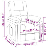 Massage Chair Brown Fabric - Extra Image