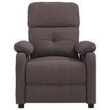 Massage Chair Dark Brown Fabric - Side View