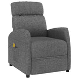 Massage Chair Dark Grey Fabric - Front View