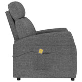Massage Chair Dark Grey Fabric - Top-Down View