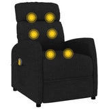 Massage Chair Black Fabric - Rear View
