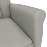Armchair Light Grey 96.5 x 70.5 x 95 cm Micro Fiber - Top-Down View