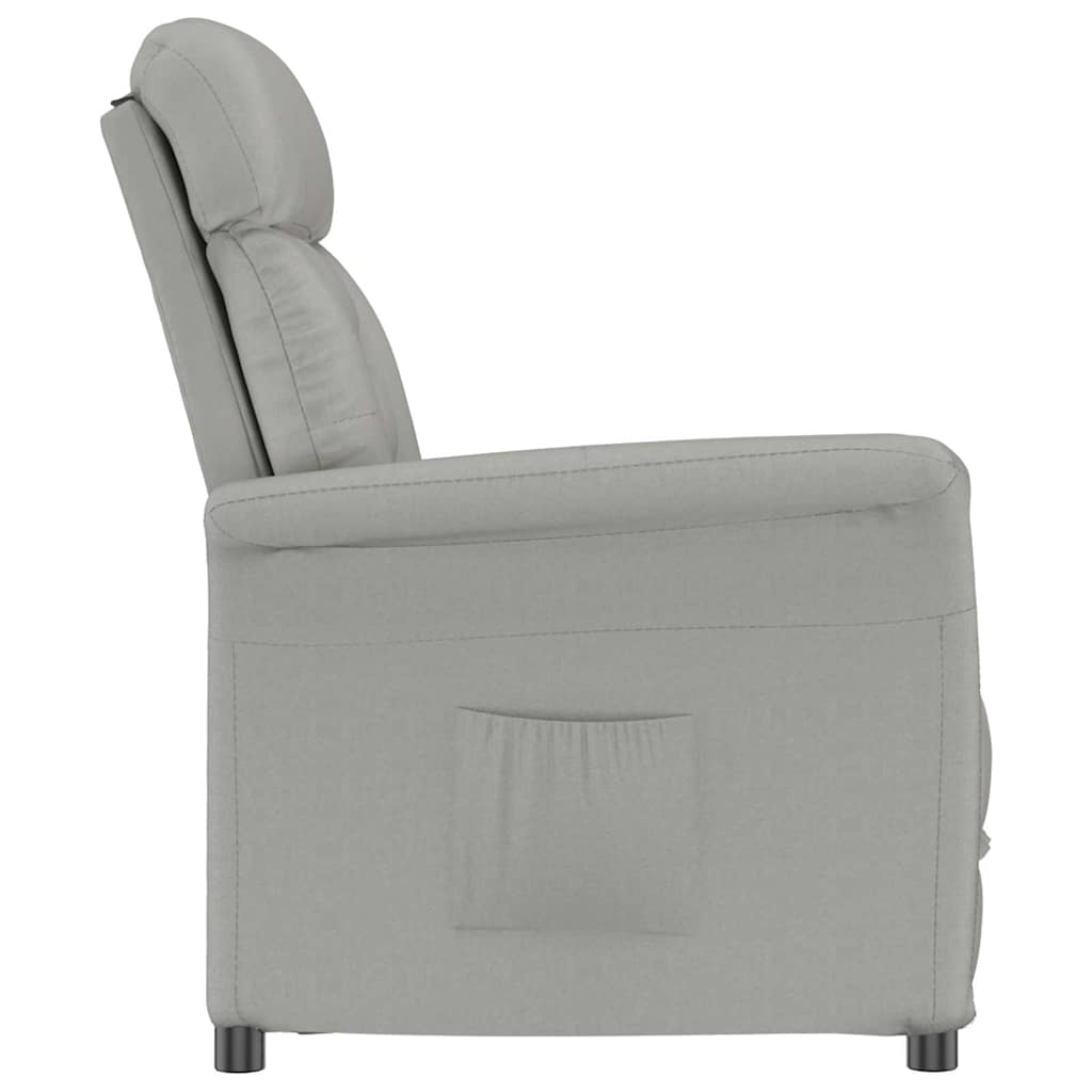 Armchair Light Grey 96.5 x 70.5 x 95 cm Micro Fiber