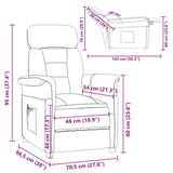 Armchair Light Grey Micro Fiber
