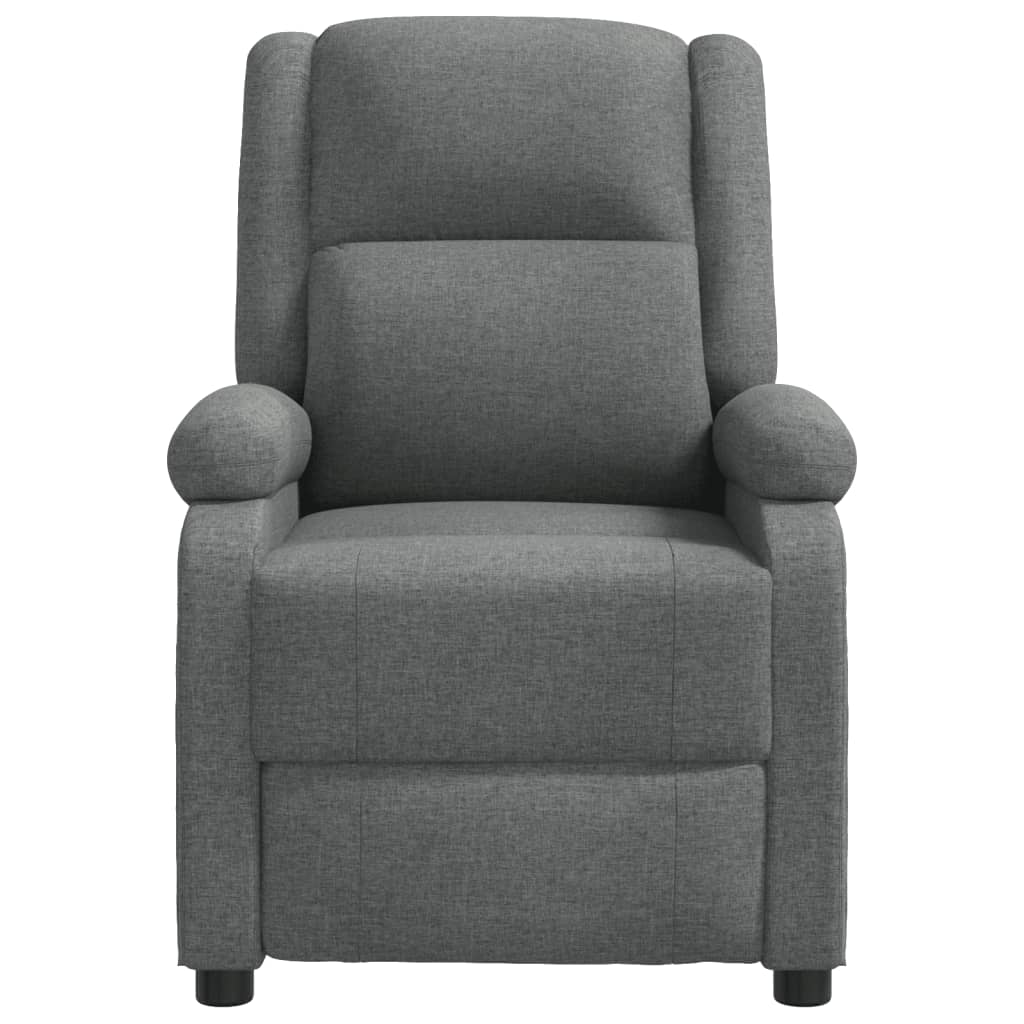 Recliner Chair Dark Grey Fabric