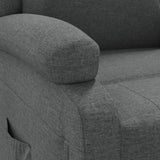 Recliner Chair Dark Grey Fabric