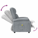 Massage Chair Light Grey Fabric