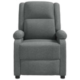 Massage Chair Dark Grey Fabric - Side View