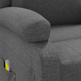 Massage Chair Dark Grey Fabric