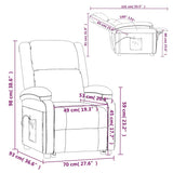 Massage Chair Dark Grey Fabric - Extra Image