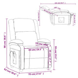 Massage Chair Brown Fabric - Extra Image