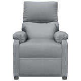 Massage Chair Light Grey Fabric - Top-Down View
