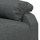 Massage Chair Dark Grey Fabric - Low Angle