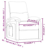 Massage Chair Dark Grey Fabric - Extra Image