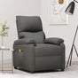 Massage Chair Dark Grey Fabric