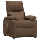 Massage Chair Brown Fabric