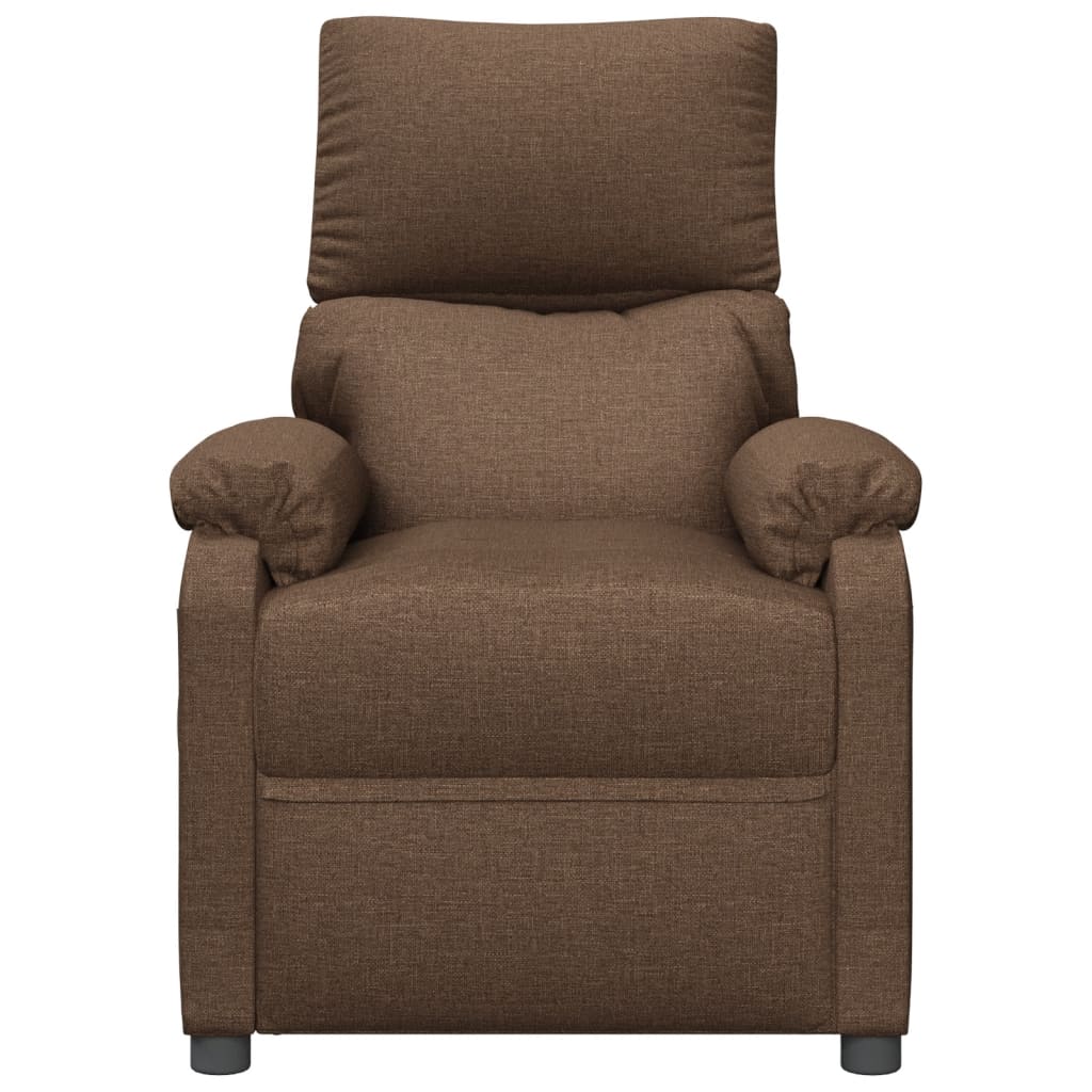 Massage Chair Brown Fabric