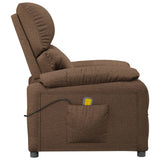 Massage Chair Brown Fabric - 45-Degree Angle