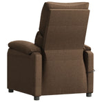 Massage Chair Brown Fabric