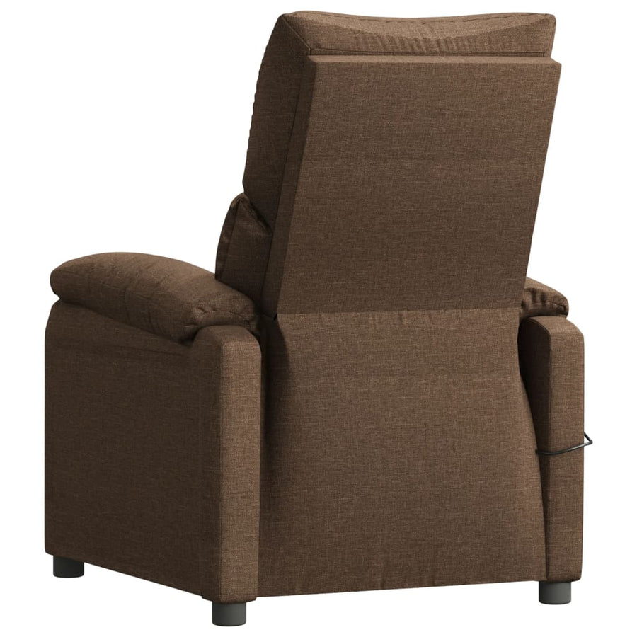 Massage Chair Brown Fabric