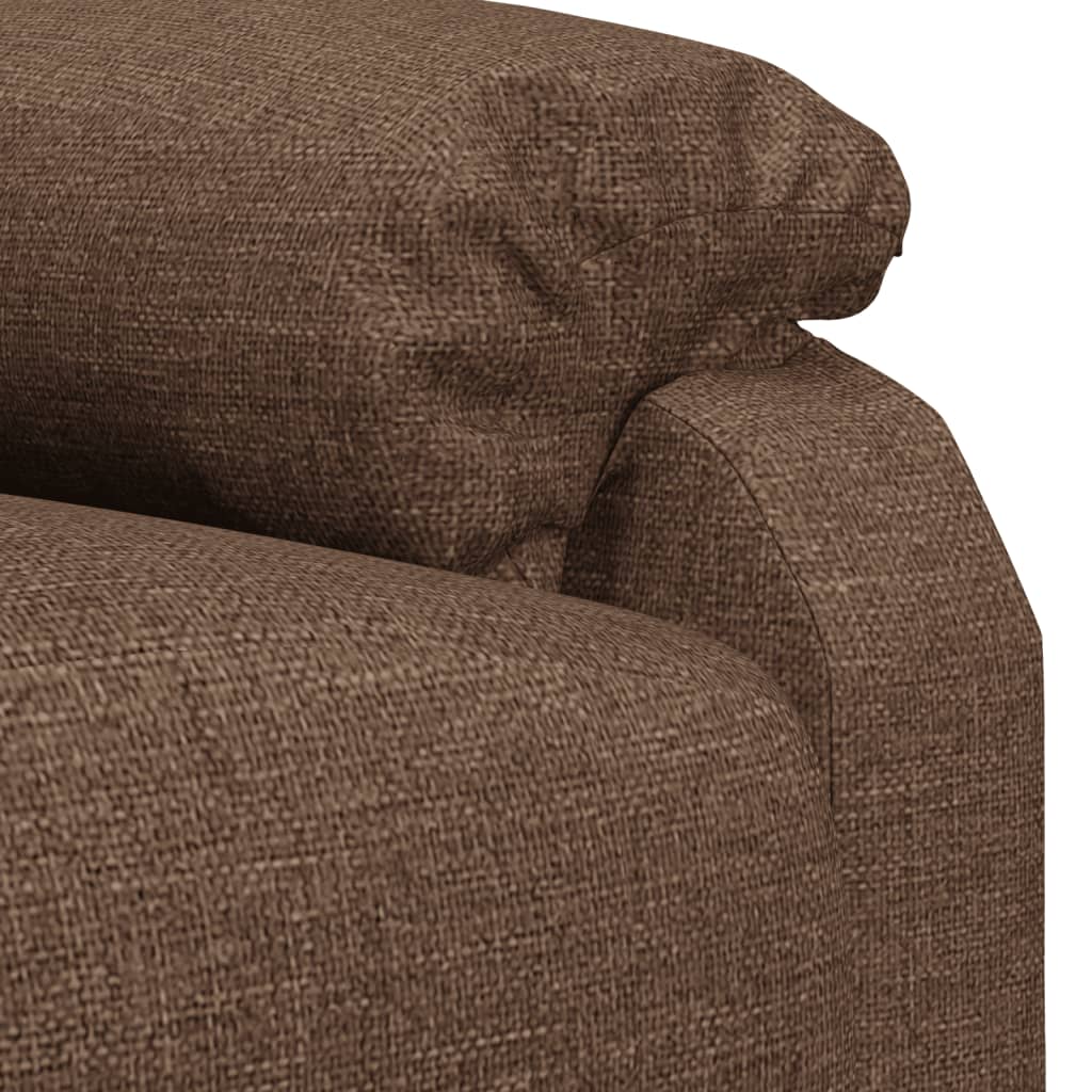 Massage Chair Brown Fabric