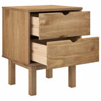 Bedside Cabinet OTTA 45x39x57 cm Solid Wood Pine