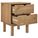 Bedside Cabinet OTTA 45x39x57 cm Solid Wood Pine - Top-Down View