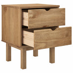 Bedside Cabinet OTTA 45x39x57 cm Solid Wood Pine
