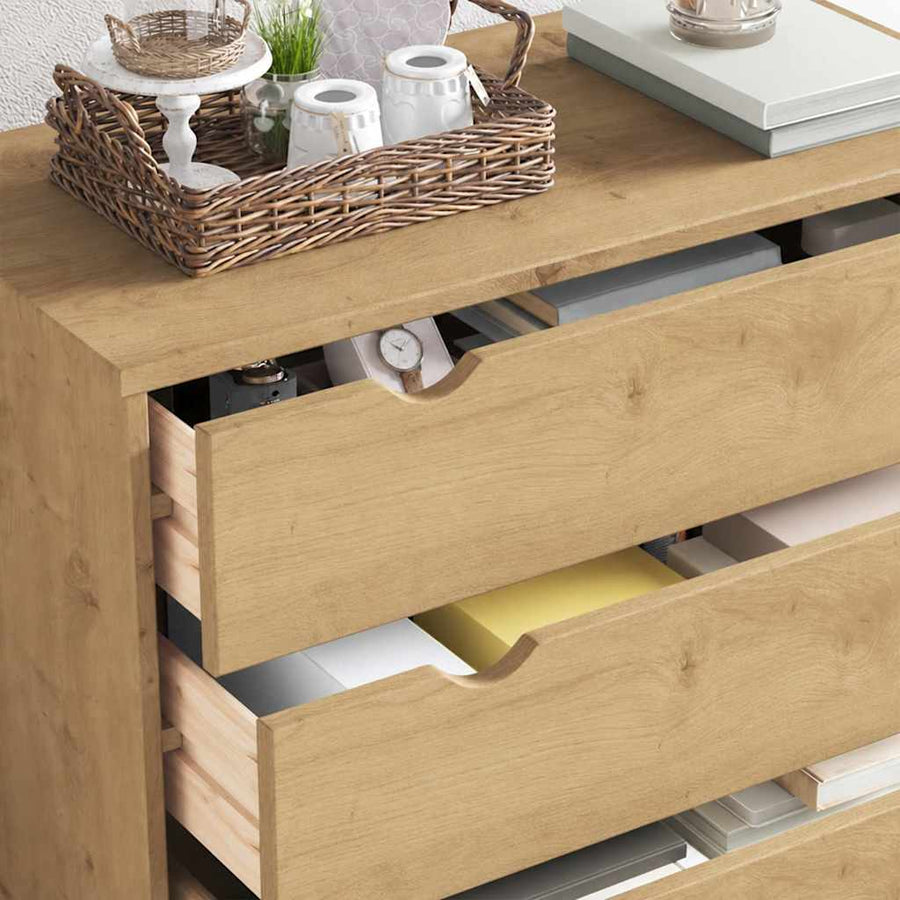 Drawer Cabinet OTTA 76.5x39.5x90cm Solid Wood Pine