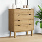 Drawer Cabinet OTTA 76.5x39.5x90cm Solid Wood Pine