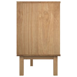 Drawer Cabinet OTTA Brown&Grey 111x43x73.5 cm Solid Wood Pine - 45-Degree Angle