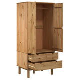 Wardrobe OTTA 76.5x53x172 cm Solid Wood Pine - Top-Down View