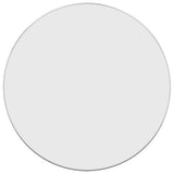 Wall Mirror Silver Ø 60 cm Round - Front View