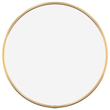 Wall Mirror Gold Ø 30 cm Round - Front View