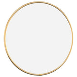 Wall Mirror Gold Ø 30 cm Round - Side View