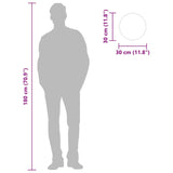 Wall Mirror Gold Ø 30 cm Round - Close-Up Angle