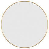 Wall Mirror Gold Ø 50 cm Round - Front View