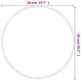 Wall Mirror Gold Ø 50 cm Round - Rear View