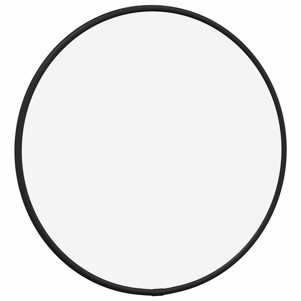 Wall Mirror Black Ø 30 cm Round