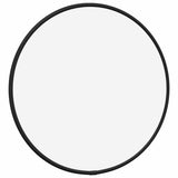 Wall Mirror Black Ø 30 cm Round - Side View