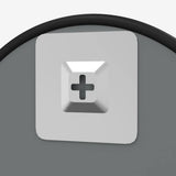 Wall Mirror Black Ø 30 cm Round - 45-Degree Angle