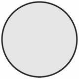 Wall Mirror Black Ø 40 cm Round - Front View