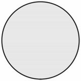 Wall Mirror Black Ø 50 cm Round - Front View