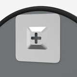 Wall Mirror Black Ø 50 cm Round - 45-Degree Angle