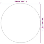 Wall Mirror Black Ø 60 cm Round