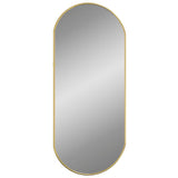 Wall Mirror Gold 70x30 cm Oval - Front View